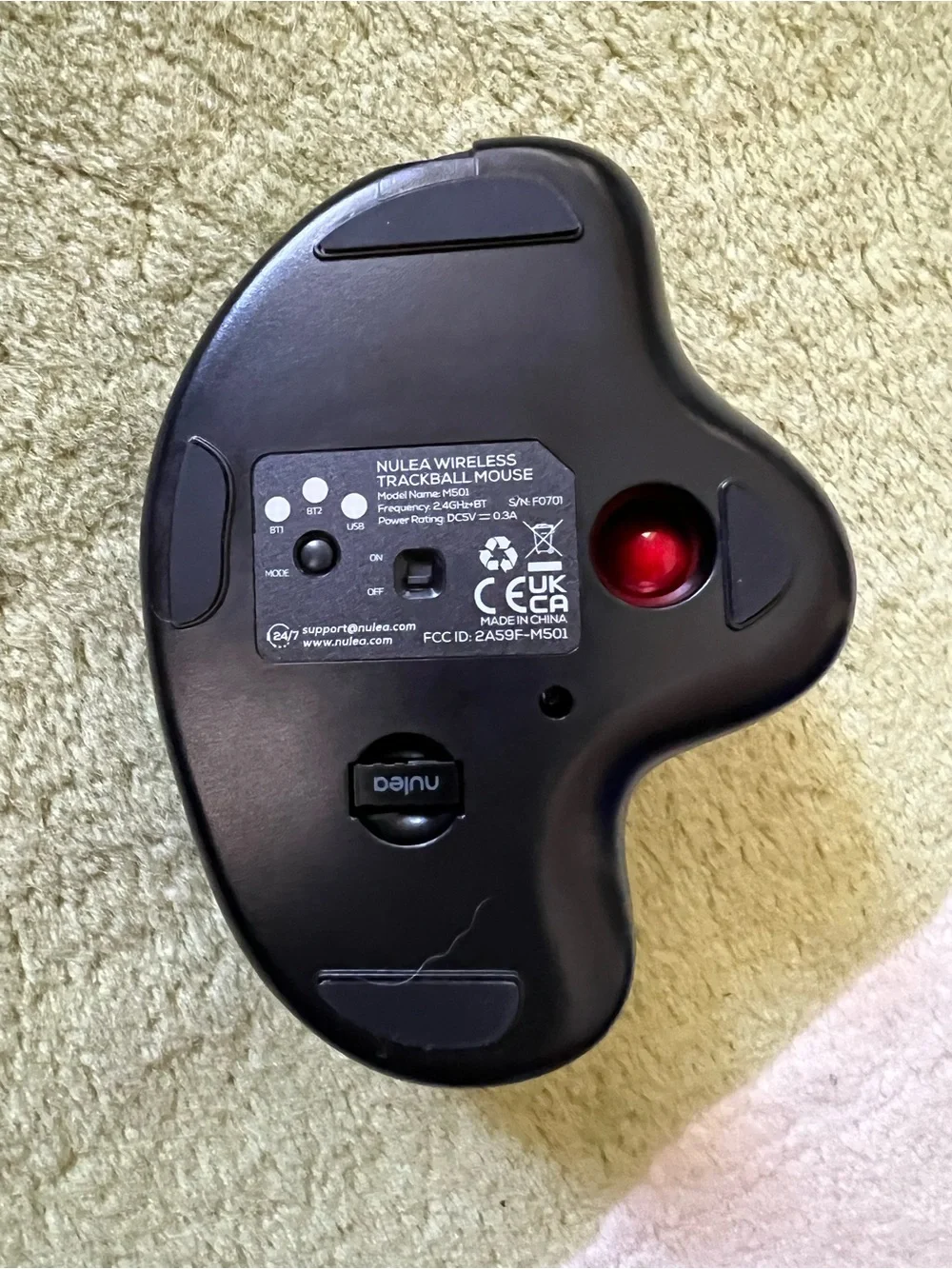 Nulea black ergonomic